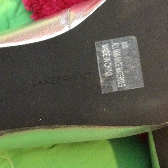 LaneBryant silver Loafers 8 wide - Picture 7 of 9